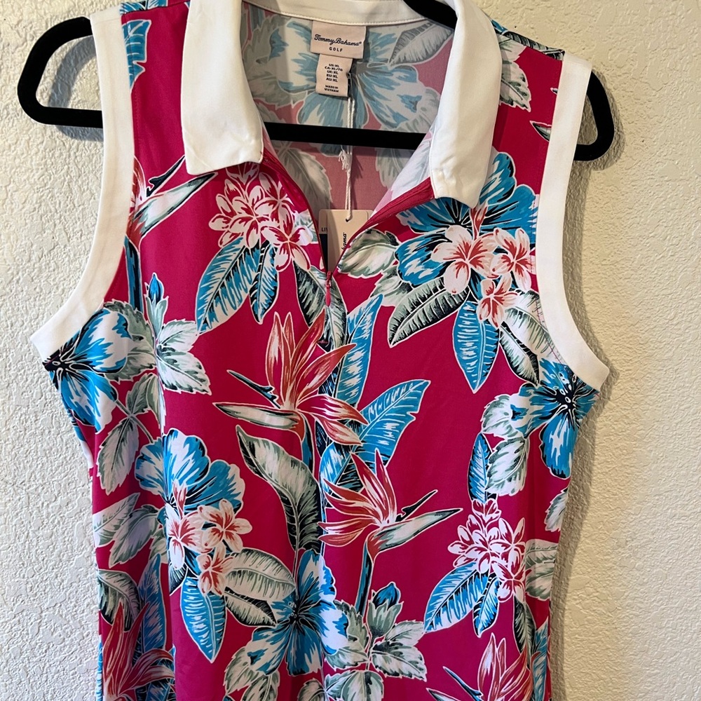 Tommy Bahama Pink Floral Tank Top
